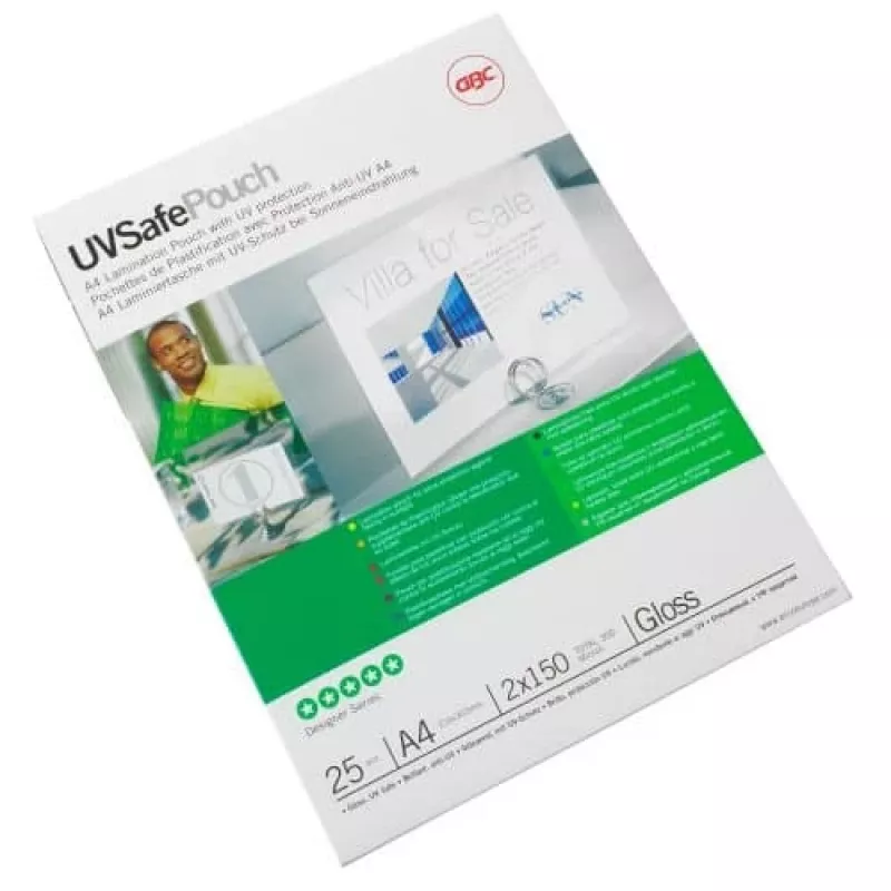 GBC lamineerhoes A4 UV-bestendig 150 micron, glanzend, A4, 100 stuks