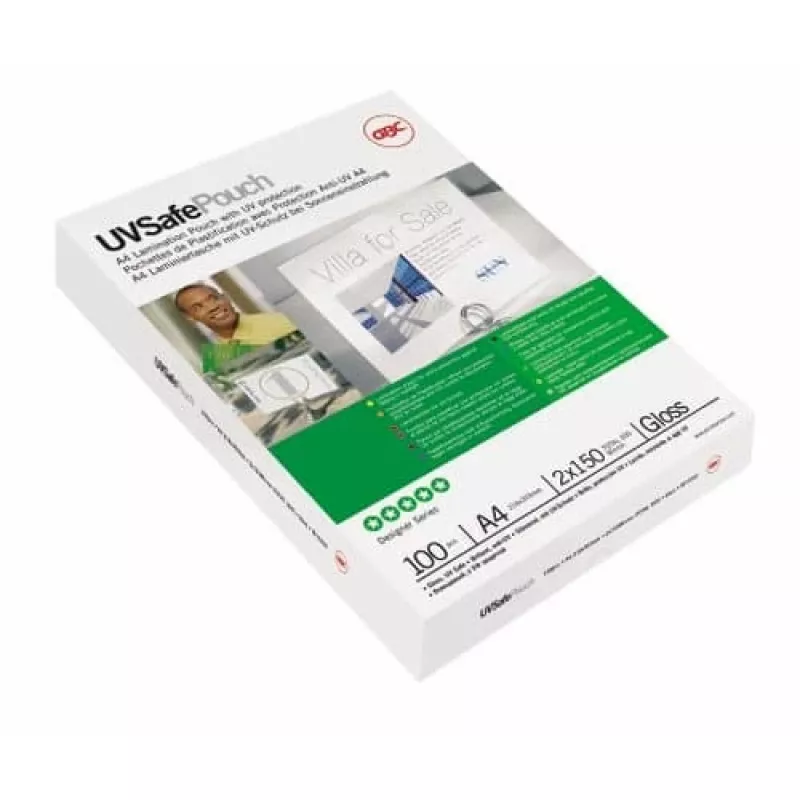 GBC lamineerhoes A4 UV-bestendig 150 micron, glanzend, A4, 100 stuks