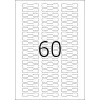 Zelfklevend etiket voor printer HERMA 5116 A4 49x10 mm 1500 stuks