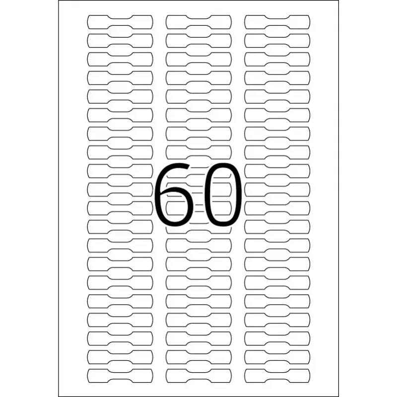 Zelfklevend etiket voor printer HERMA 5116 A4 49x10 mm 1500 stuks
