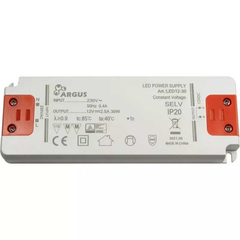LED-driver Inter-Tech LED12-30 30W IP20 100000h 207-253V