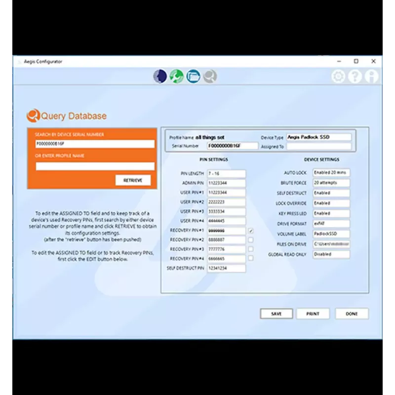USB-hub Apricorn Aegis Configurator AP-CONFIG-KIT-EMEA