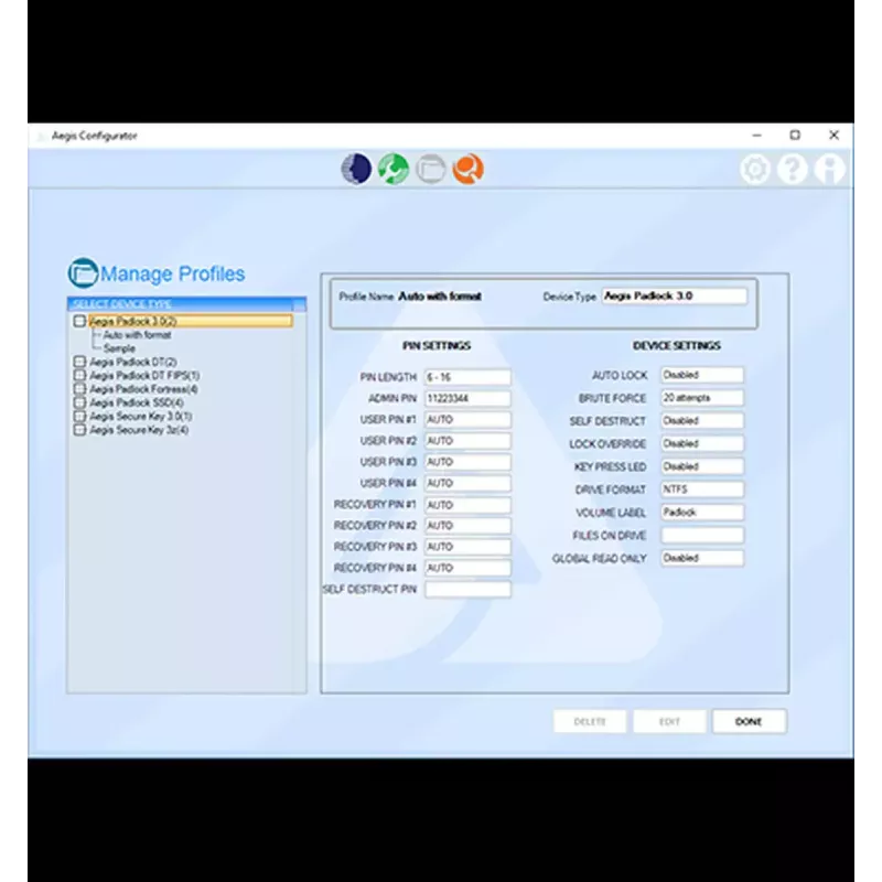 USB-hub Apricorn Aegis Configurator AP-CONFIG-KIT-EMEA