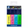 Markeerstift Staedtler Textsurfer classic 364 beitelpunt blauw groen roze geel