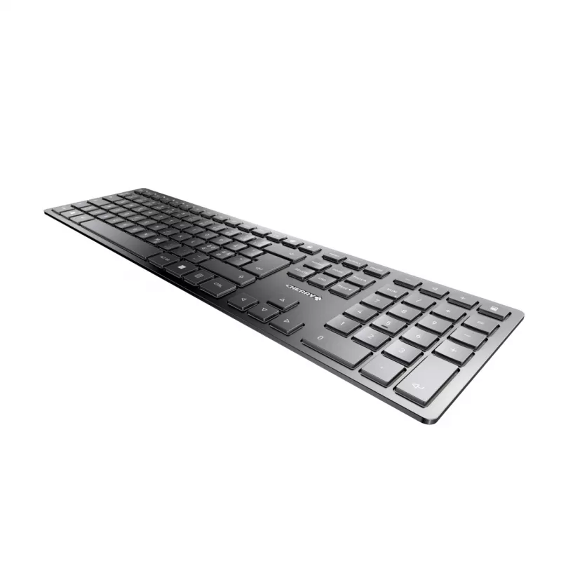 CHERRY KW 9100 slank toetsenbord universeel RF draadloos + Bluetooth QWERTY Nordisch zwart