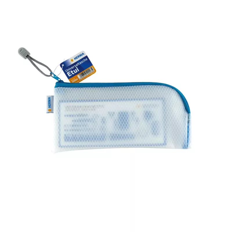 Etui HERMA 20003 hard-EVA blauw transparant 110x230 mm