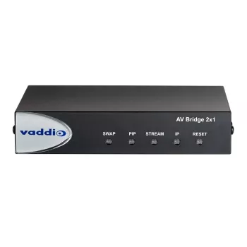 Vaddio AV Bridge 2x1, 1920 x 1080 pixels, 60 fps, zwart, 0 - 40 °C, 20 - 80%, 480,8 mm