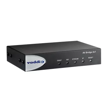 Vaddio AV Bridge 2x1, 1920 x 1080 pixels, 60 fps, zwart, 0 - 40 °C, 20 - 80%, 480,8 mm