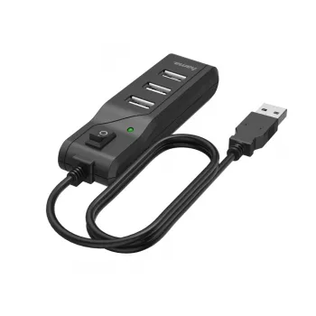 Hama 00200118 interface-hub USB 2.0 480 Mbit/s zwart