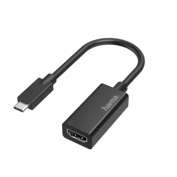 Hama 00200315 videokabel-adapter USB Type-C HDMI zwart