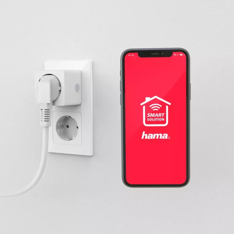 Hama Mini WiFi slimme stekker 00176573, 16 A, 3680 W, wit