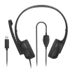 Hama HS-USB250 V2 headset bedraad hoofdband kantoor/callcenter USB Type-A zwart