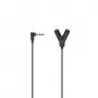 Audiokabel Hama 00205190 0,2 m 3,5 mm stekker naar 2 x 3,5 mm bus zwart