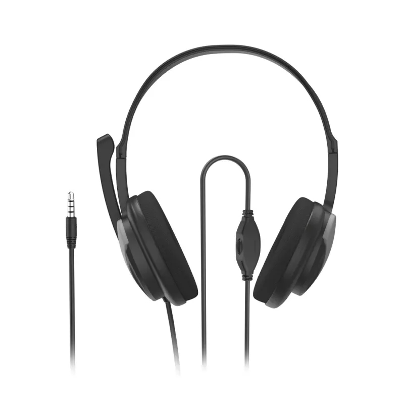 Hama HS-P100 V2 headset bedraad hoofdband kantoor/callcenter zwart, zilver