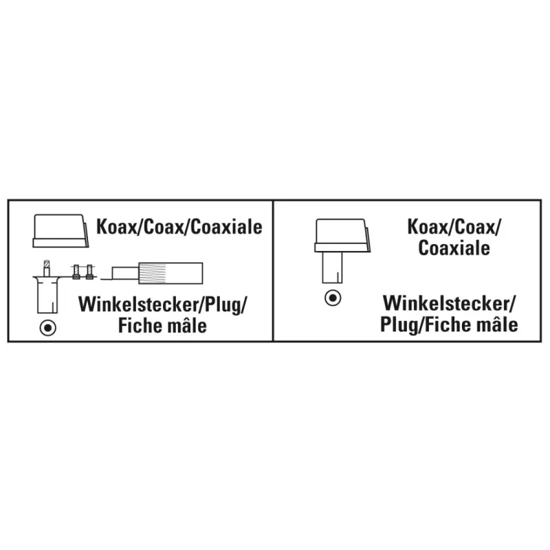 Coaxiale connector Hama 00205216 male 6mm