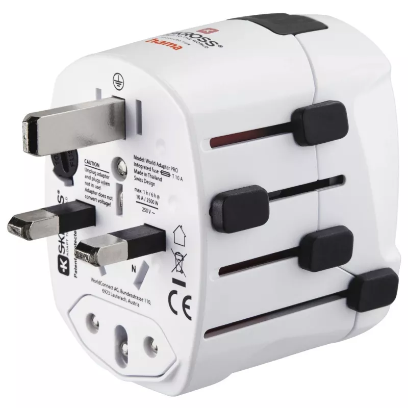 Hama World Travel Pro netadapter universeel wit