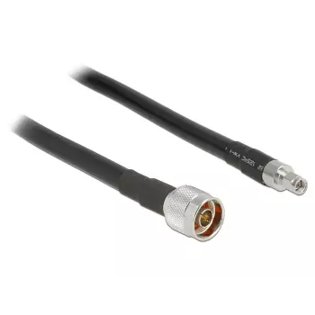 Coaxkabel DeLOCK 1 m N/RP-SMA CFD400 LLC400 zwart