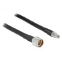 Coaxkabel DeLOCK 1 m N/RP-SMA CFD400 LLC400 zwart