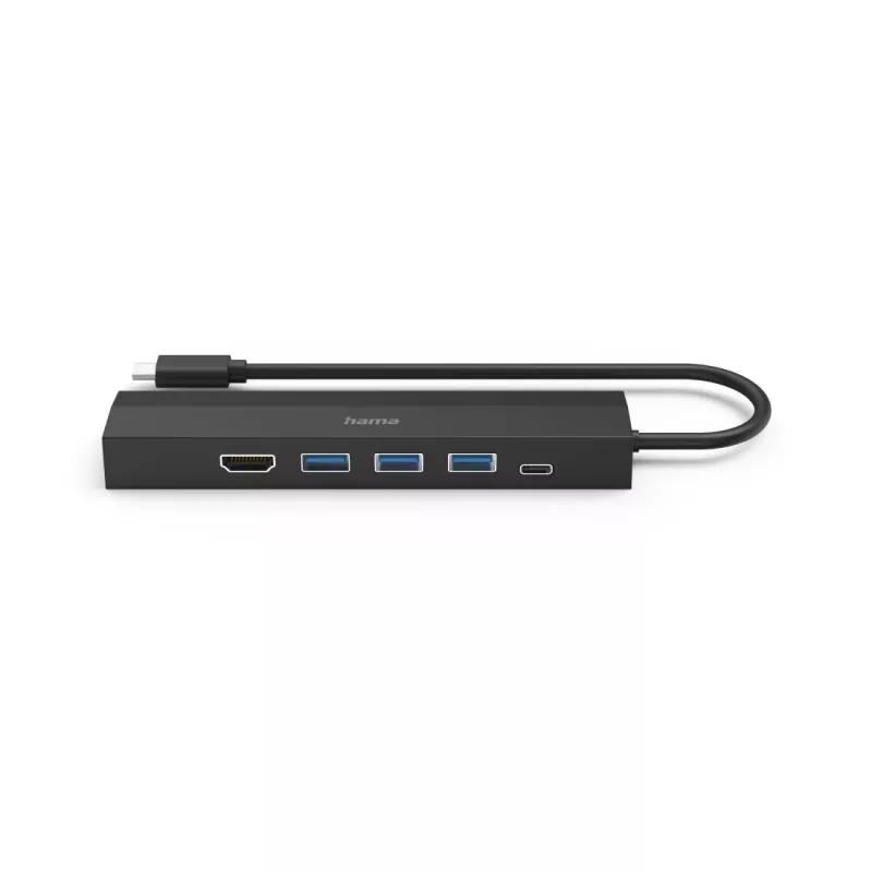 Hama 00200144 interface hub USB 3.2 Gen 1 (3.1 Gen 1) Type-C 5000 Mbit/s zwart