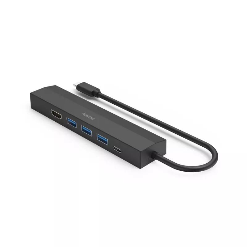 Hama 00200144 interface hub USB 3.2 Gen 1 (3.1 Gen 1) Type-C 5000 Mbit/s zwart