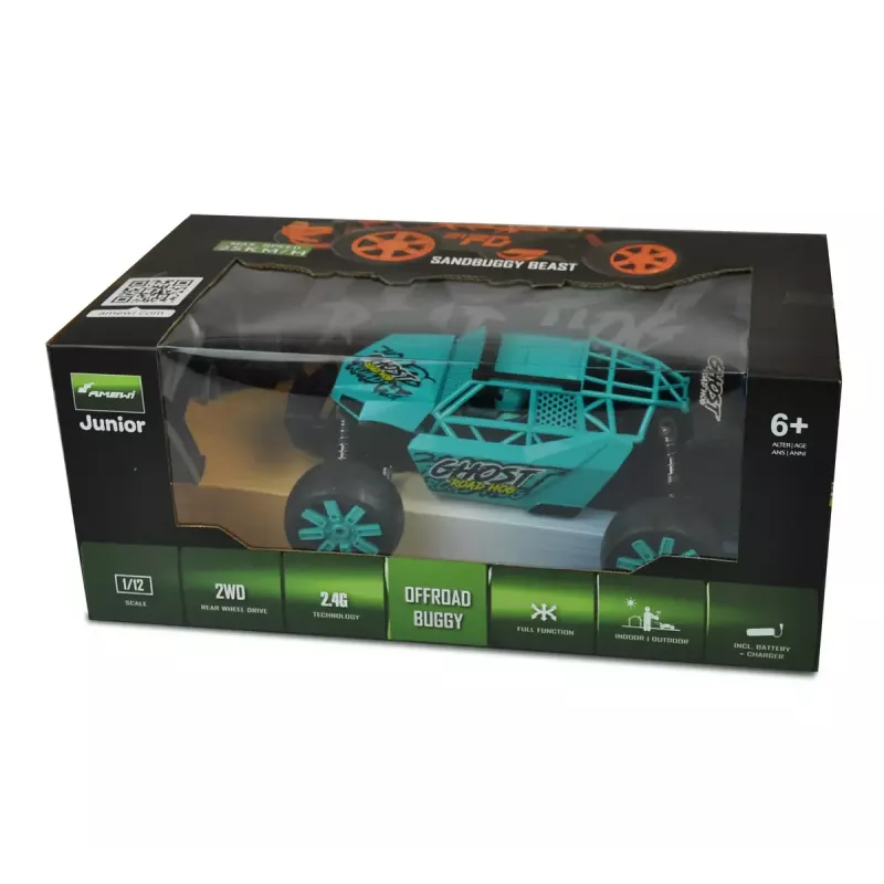 Buggy Amewi Ghost elektromotor 1:12 voor kinderen vanaf 6 jaar