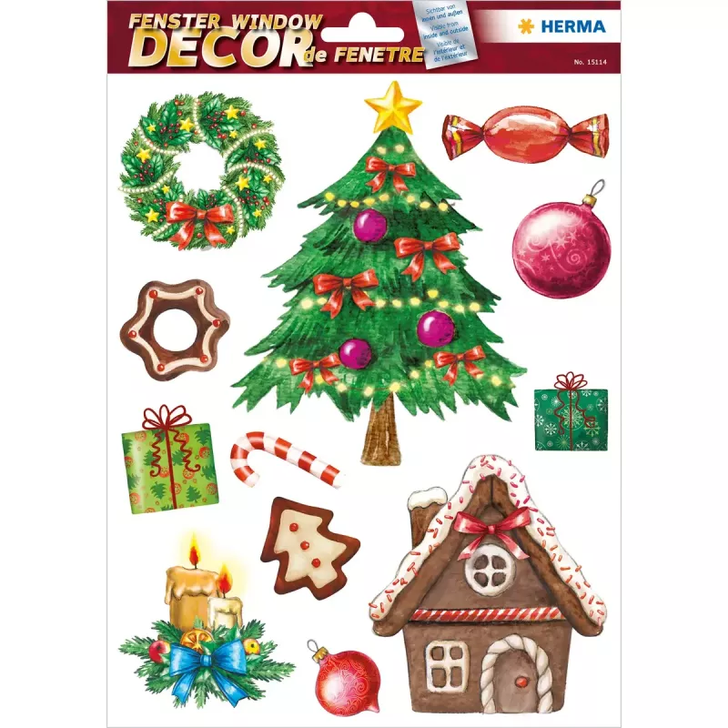 Decoratiesticker HERMA 15548 veelkleurig herbruikbaar 75 stuks