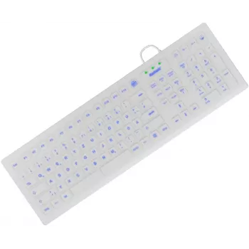 KeySonic KSK-8031INEL-Wh (DE) toetsenbord industrie USB QWERTZ Duits wit