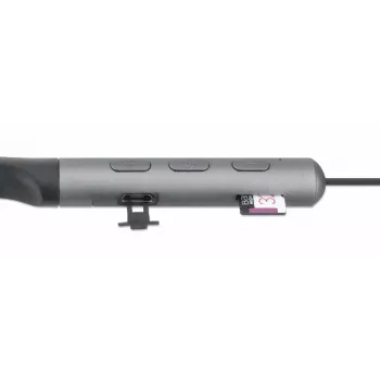 Manhattan Bluetooth in-ear headset met nekband, microfoon, geïntegreerde bedieningselementen, zweetbestendig, geluidsisolerend, 5 uur gebruik, max. bereik 10 m, microSD-kaartsleuf, Bluetooth v5.0, USB-A-oplaadkabel meegeleverd, drie jaar garantie