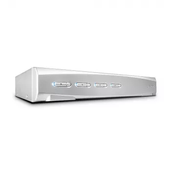 Lindy 4-poorts KVM-switch Pro USB 2.0, DisplayPort 1.2 met TTU