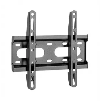 Manhattan wandsteun voor tv & monitors (vast, ultraplat), voor schermen 23 inch tot 42 inch, VESA-compatibiliteit: alle tussen 75 x 75 mm tot 200 x 200 mm – controleer de afmetingen van de vier bevestigingsgaten op de achterkant van het scherm om te controleren of deze past, max. 45 kg, zwart, steun