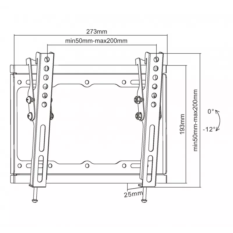 Equip 650408 23 inch-43 inch kantelbare tv-wandsteun