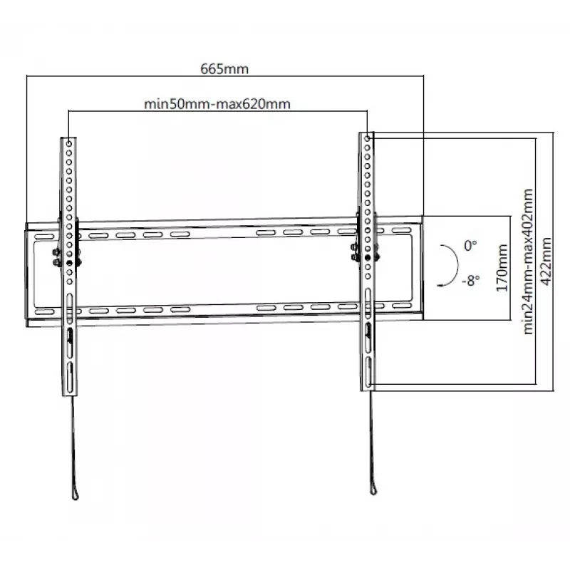 Equip 650334 37 inch-75 inch low-profile tv-wandsteun