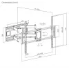Equip 37 inch-70 inch gelede tv-wandsteun