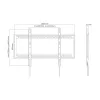 Equip 60 inch-100 inch vaste gebogen tv-wandsteun