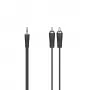 Hama 00205109 audiokabel 0,75 m 3,5 mm 2 x cinch zwart