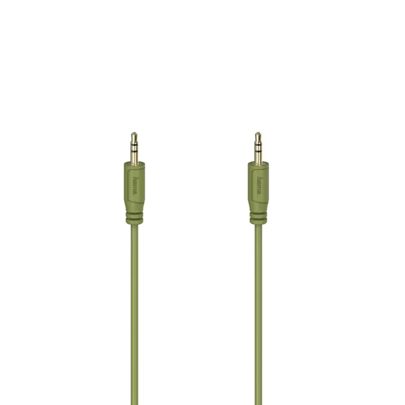 Hama Flexi-slim audiokabel 0,75 m 3,5 mm groen stekker naar stekker