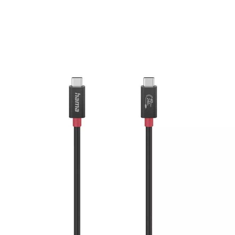 Hama 00200779 USB-kabel USB4 Gen 3x2 1 m USB C zwart