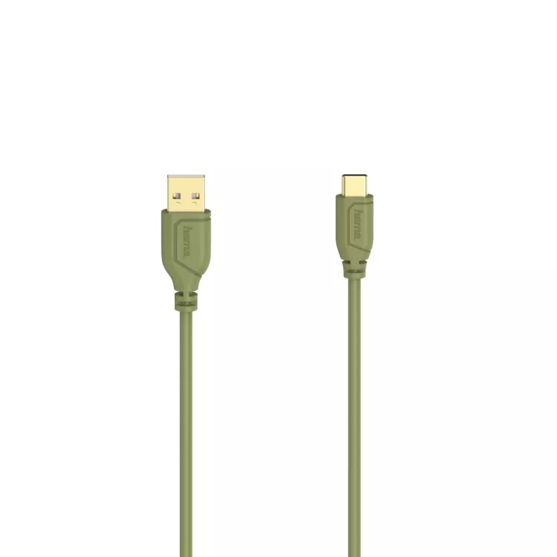 Hama Flexi-slim USB-kabel USB 2.0 0,75 m USB C USB A groen