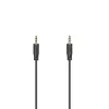 Hama Flexi-slim audiokabel 0,75 m 3,5 mm zwart stekker naar stekker verguld