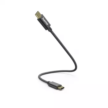 Hama 00201604 USB-kabel USB 2.0 0,2 m USB-C zwart