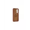 Lederen hoes dbramante1928 Roskilde voor Samsung Galaxy S24, tan, voor 6,2 inch display