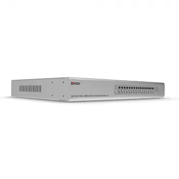 Lindy 16 poorts VGA en USB combo KVM-switch, rackmontage, zilver