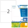 Zelfklevende printeretiketten HERMA 10737 wit 21x14,8 cm 160 etiketten