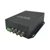 AV-transmitter LevelOne 4-kanaals BNC via glasvezel-extender-kit 20 km