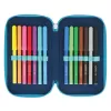 Herlitz TriCase Dip Dye 31-delig blauw turquoise polyester 190x115x70 mm