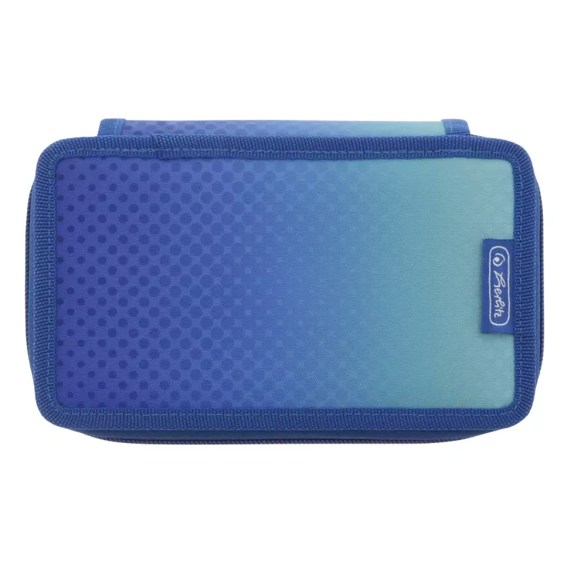 Herlitz TriCase Dip Dye 31-delig blauw turquoise polyester 190x115x70 mm
