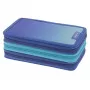 Herlitz TriCase Dip Dye 31-delig blauw turquoise polyester 190x115x70 mm