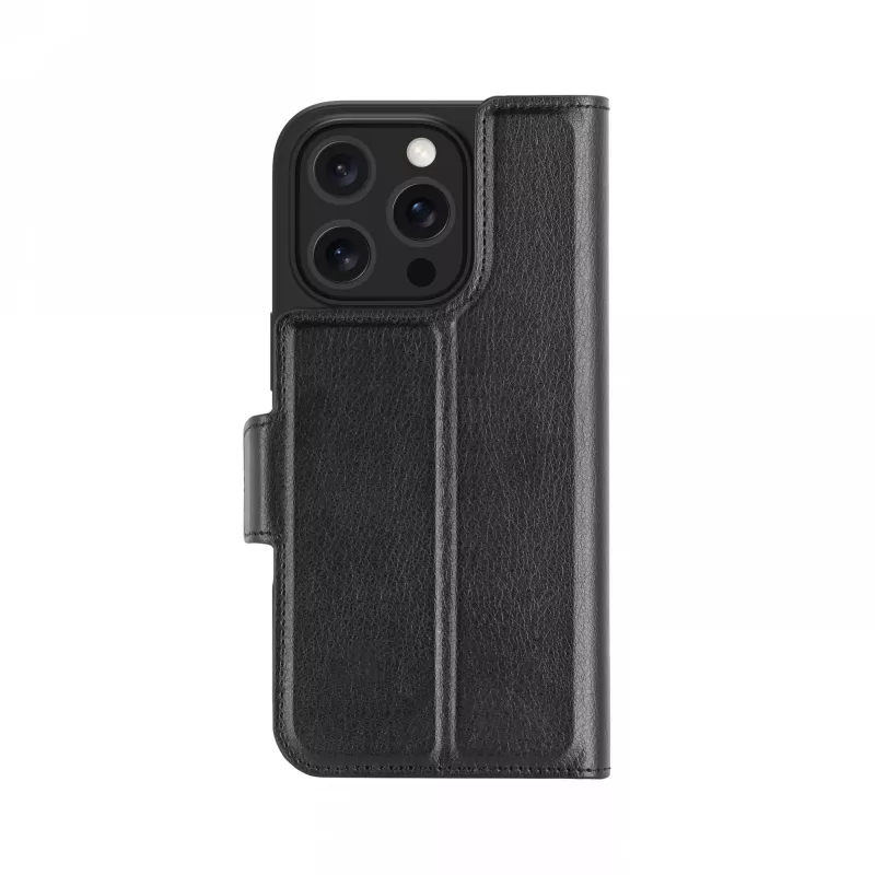 dbramante1928 Oslo Pro OP61BL006342 flipcover voor Apple iPhone 16 Pro, PU/kunststof, zwart
