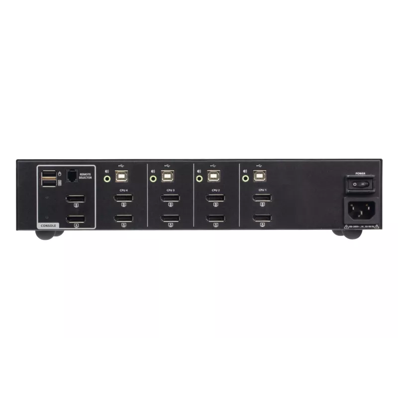 ATEN 4-poorts USB DisplayPort Dual Display Secure KVM-switch (PSD PP v4.0 conform)