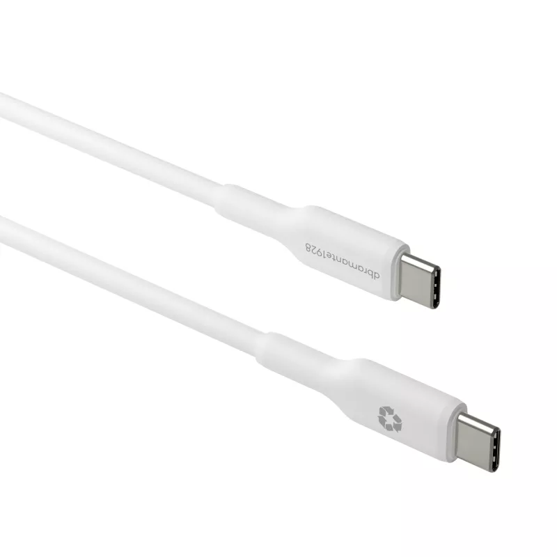 USB-C-naar-USB-C-kabel 1 m d bramante re-charge — USB 2.0, wit